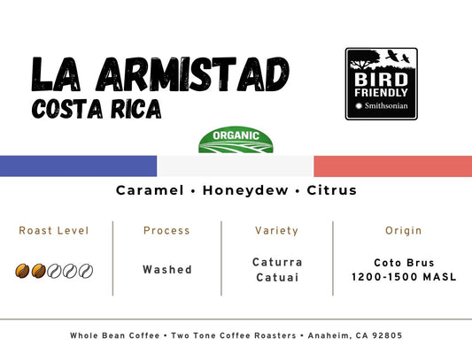 Costa Rica La Amistad Organic Single Origin