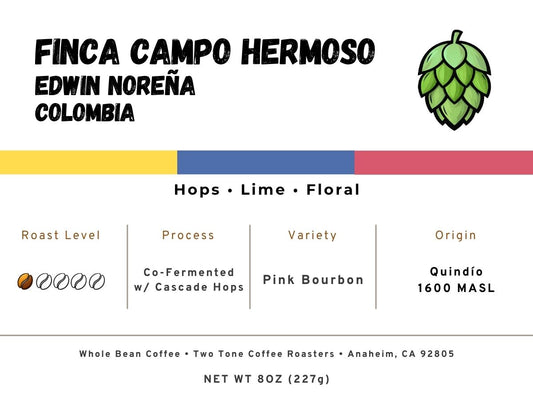 Colombia Single Origin Cascade Hop Co-Ferment ~ Edwin Noreña