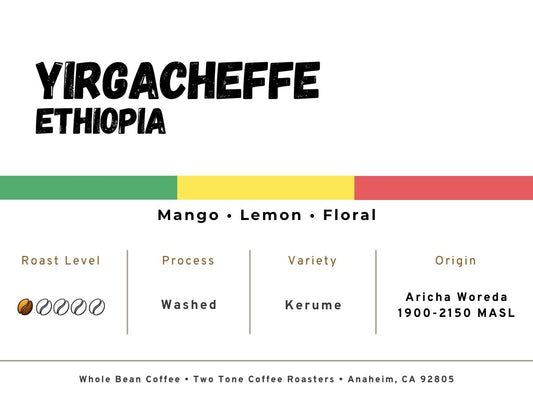 Ethiopia Yirgacheffe Single Origin