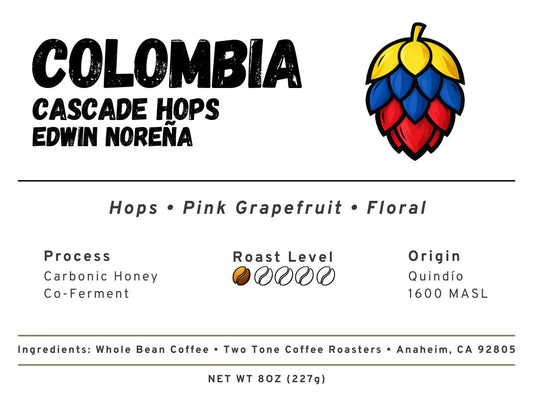 Colombia Single Origin Cascade Hop Co-Ferment ~ Edwin Noreña