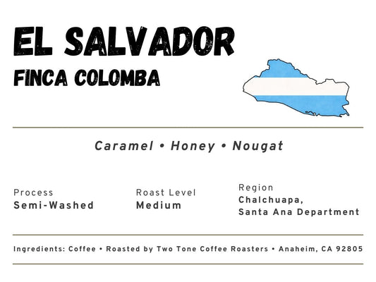 El Salvador Finca Colomba Single Origin