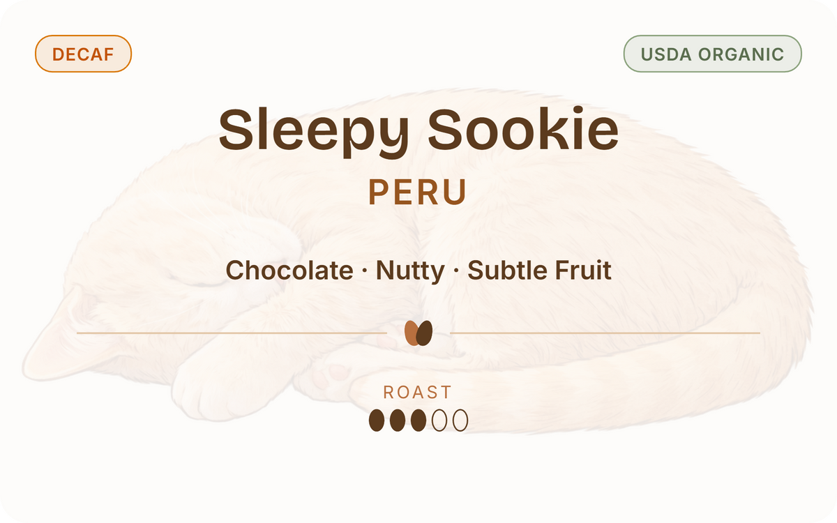 Sleepy Sookie Decaf, Organic, Swiss Water Process